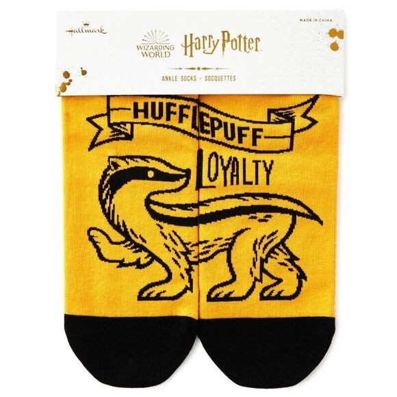 3 Pairs Wizarding World Harry Potter Ravenclaw Hufflepuff Slytherin Ankle Socks - Picture 6 of 8